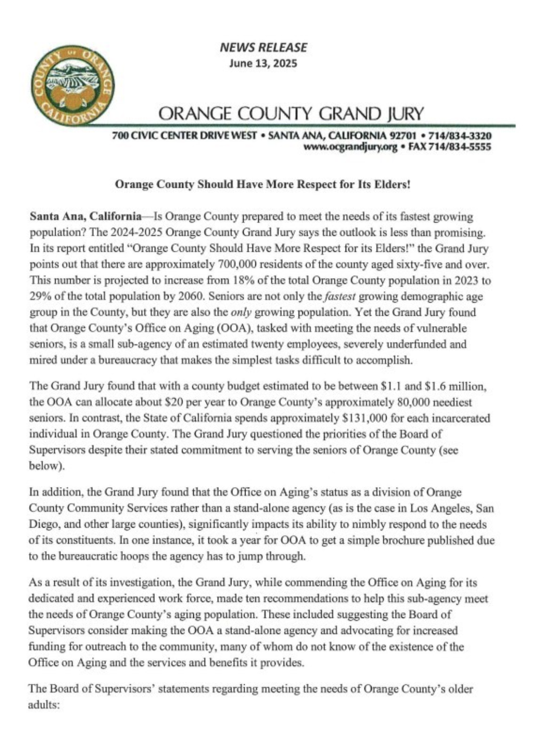 susan segal, oc grand jury 