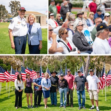 with VFW Post 9934 Commander Rick Jauregui