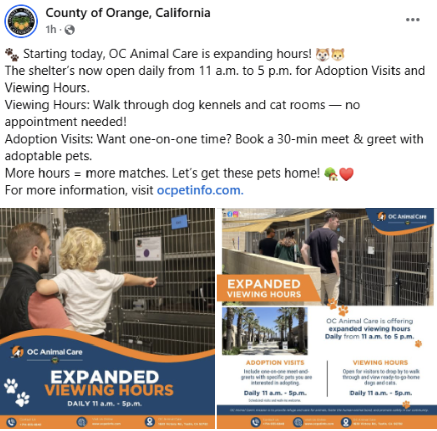 oc animal care extended hours