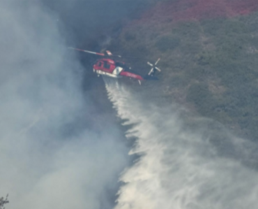 helicopter over laguna beach fire earlier this week
