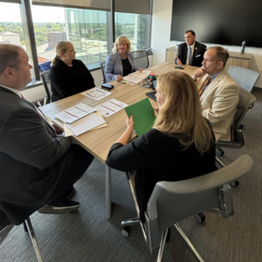 Here I am with Supervisor Wagner meeting with the Governor’s Office.   