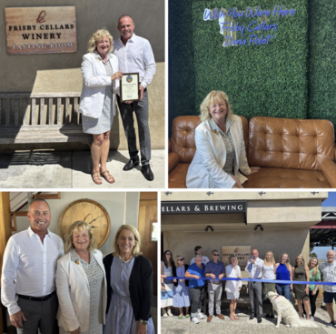 With owner Josh Frisby and the Frisby Cellars team, celebrating the grand opening of their newest location in Dana Point!