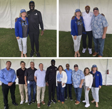 Top left: Here I am with UCLA Football Head Coach DeShaun Foster;