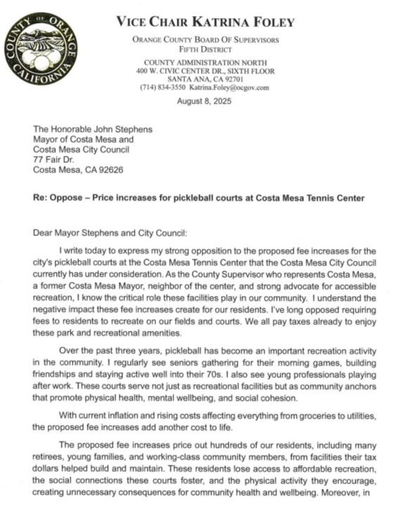 price increase pickleball in costa mesa