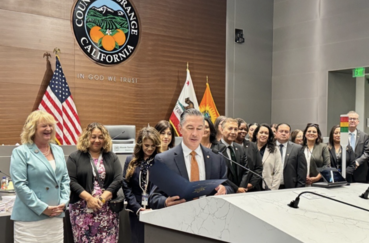  Listening to Probation Chief Hernandez from the Orange County Probation Department. 