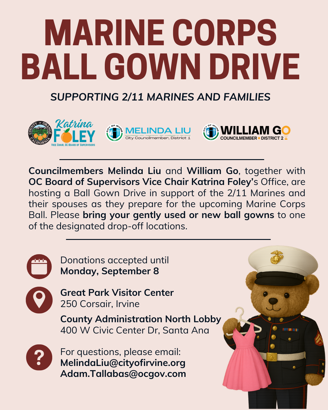 Marine Corps Ball Gown Drive