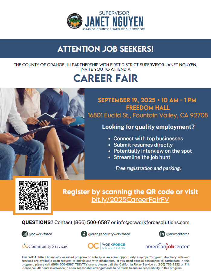 OCBOSD1 - Job Fair Flyer