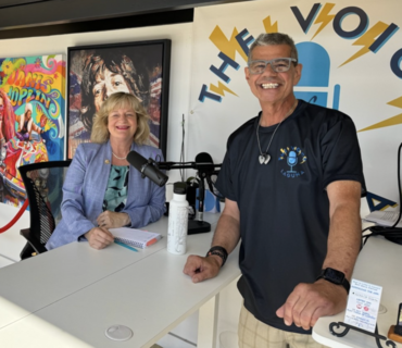 With Ed Stanfield at Voice of Laguna