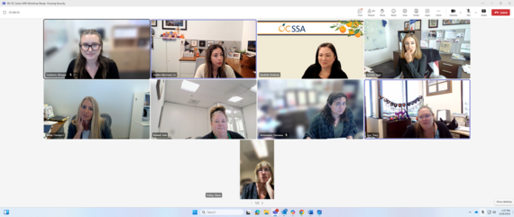 Tuned in to our MPA Housing Security Action Committee Teams Call 