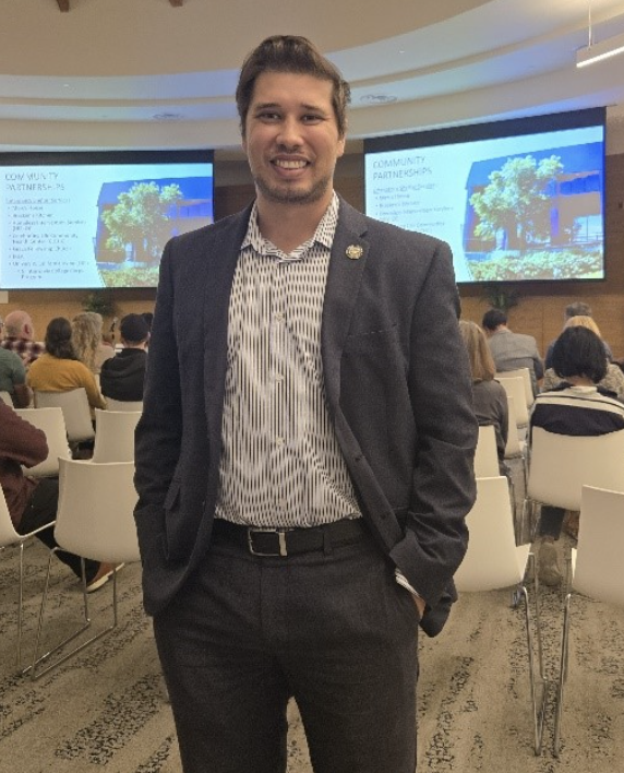 robbie at. the City of Costa Mesa's Homeless Solutions Townhall