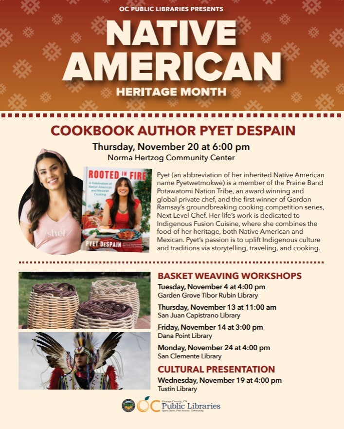native american heritage month with ocpl