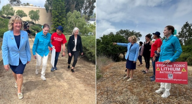 Visiting the proposed BESS facility in Laguna Niguel with Laguna Niguel Councilmember Stephanie Oddo, members from B.L.E.S.S.I.N, and neighbors.