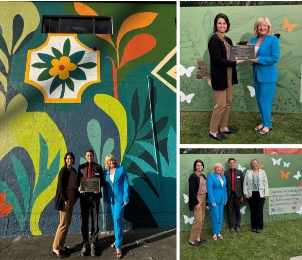 sherman gardens & library new mural 