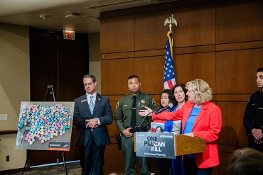 Speaking at a past press conference about solutions to the fentanyl crisis.