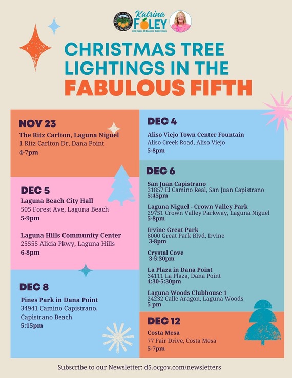 christmas tree lightings 2025