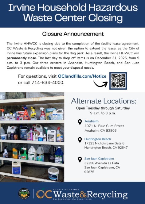 hazardous waste collection centers in oc