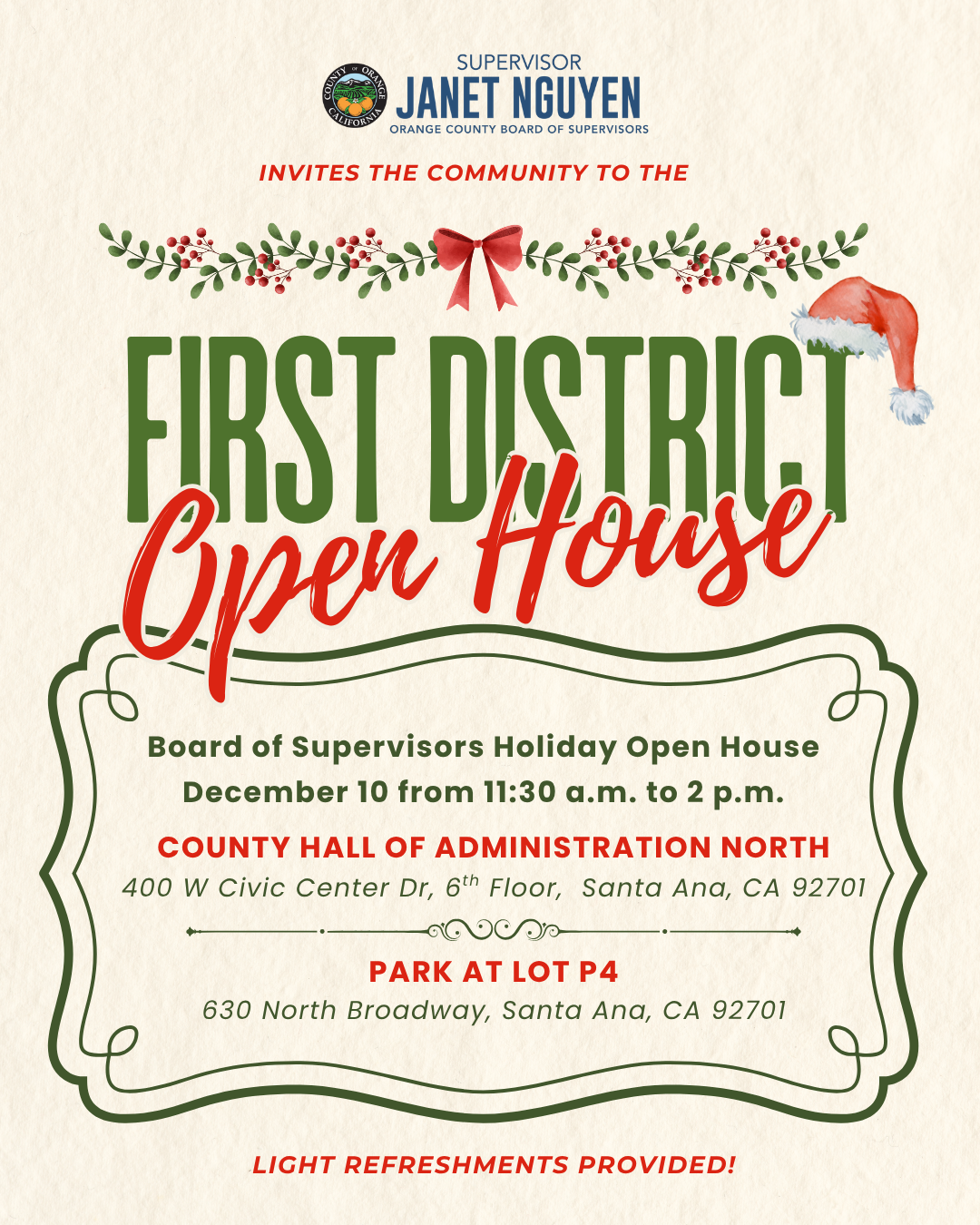 D1 Holiday Open House
