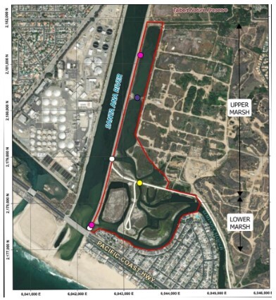 map of santa ana river marsh
