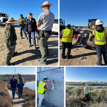Santa Ana River Marsh encampment clean-up this week