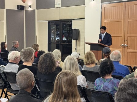 Speaking to the Irvine community about our commitment to library access. 