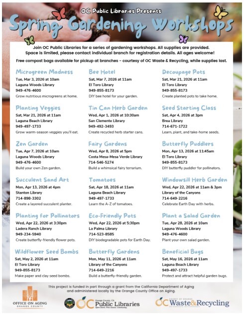 spring gardening ocpl