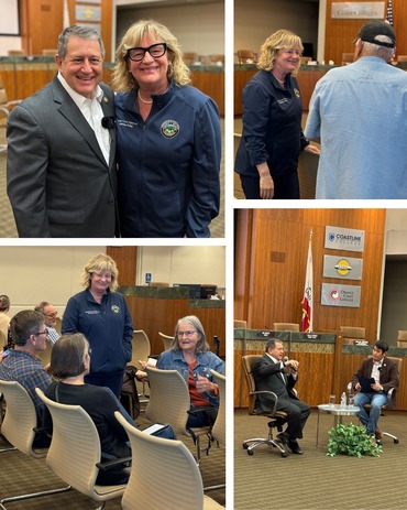 Top Left: With Rep. Joe Morelle (NY); Bottom Right: Rep. Morelle speaking with Rep. Dave Min.  