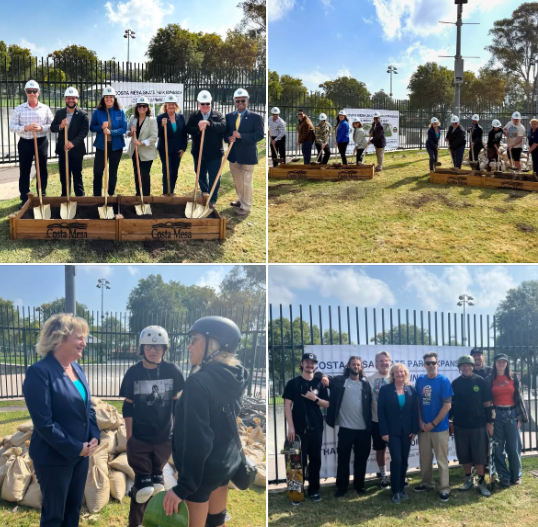 Costa Mesa Skate Park Groundbreaking 