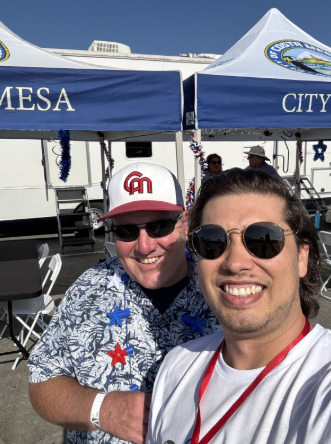 Enjoying the event with Costa Mesa Mayor John Stephens 