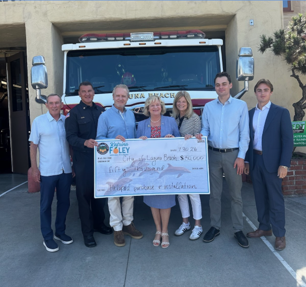 LB Fire Department Check Signing Presetation 7.30.26