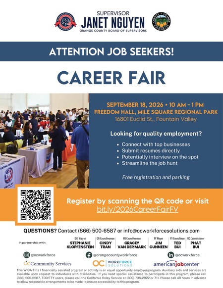 First District Career Fair Flyer