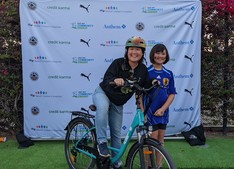 E-bike winner Jennifer D of Oakland
