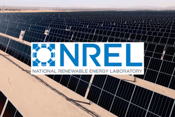 NREL logo over image of solar panels