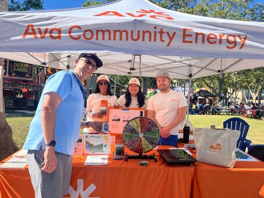 CAC Chair and Ava staff at the Alameda County Fair