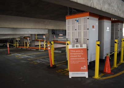 DC fast charging station construction