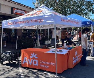 Ava booth at the Solano Stroll