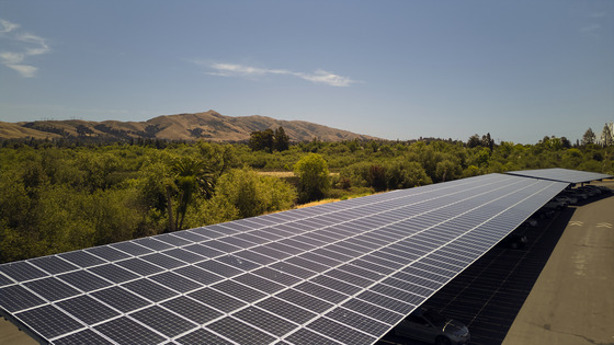 Solar panels in Fremont