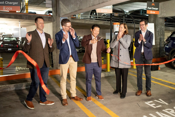 Ava Charge ribbon cutting