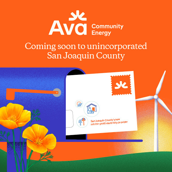 Enrollment notice graphic for unincorporated San Joaquin County