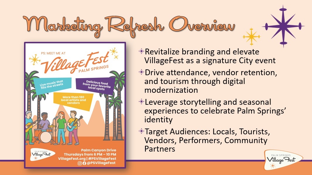VillageFest Marketing Refresh presentation slide