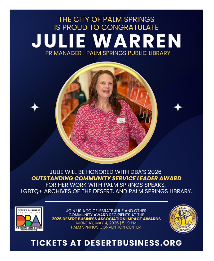 Julie Warren, DBA Outstanding Community Service Leader Award