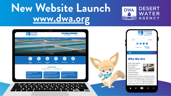 Desert Water Agency Launches New Website 
