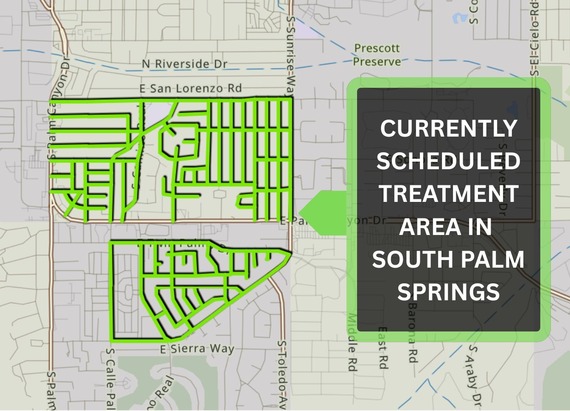 Larvicide treatments map