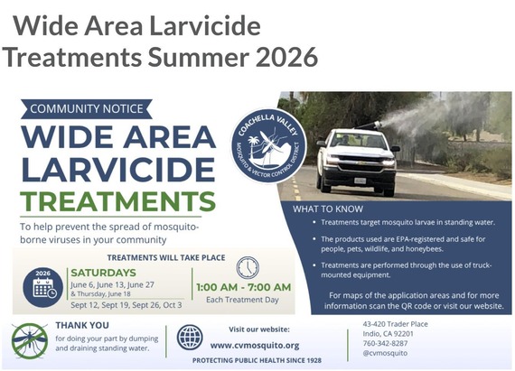 Larvacide treatments information