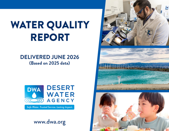 Desert Water Agency Water Quality Report Cover