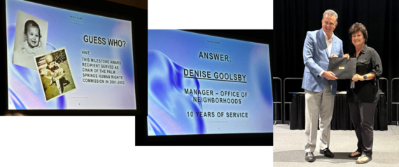 Denise Goolsby - 10 year anniversary with the City