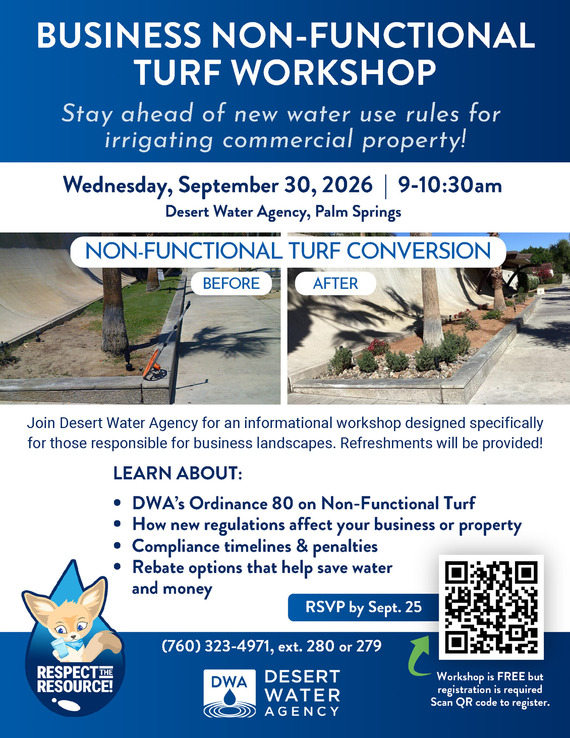 Desert Water Agency Business Non-Functional Turf Workshop