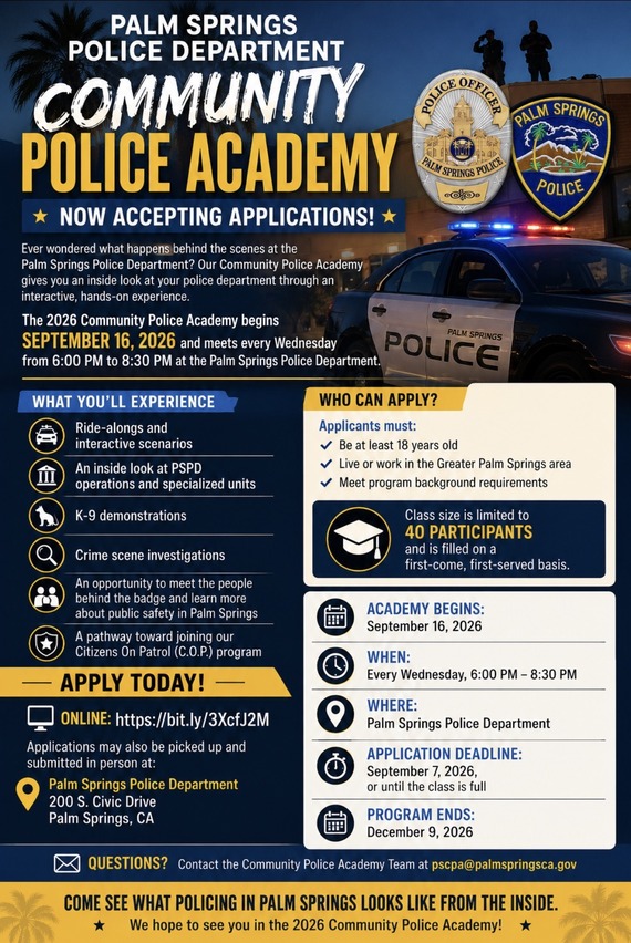 Community Police Academy Flyer
