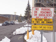 Winter road in North Lake Tahoe