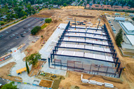 Areal photo of the new sports complex being constructed at the fair grounds in Roseville. 