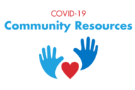 Hands and heart logo for a community resource database